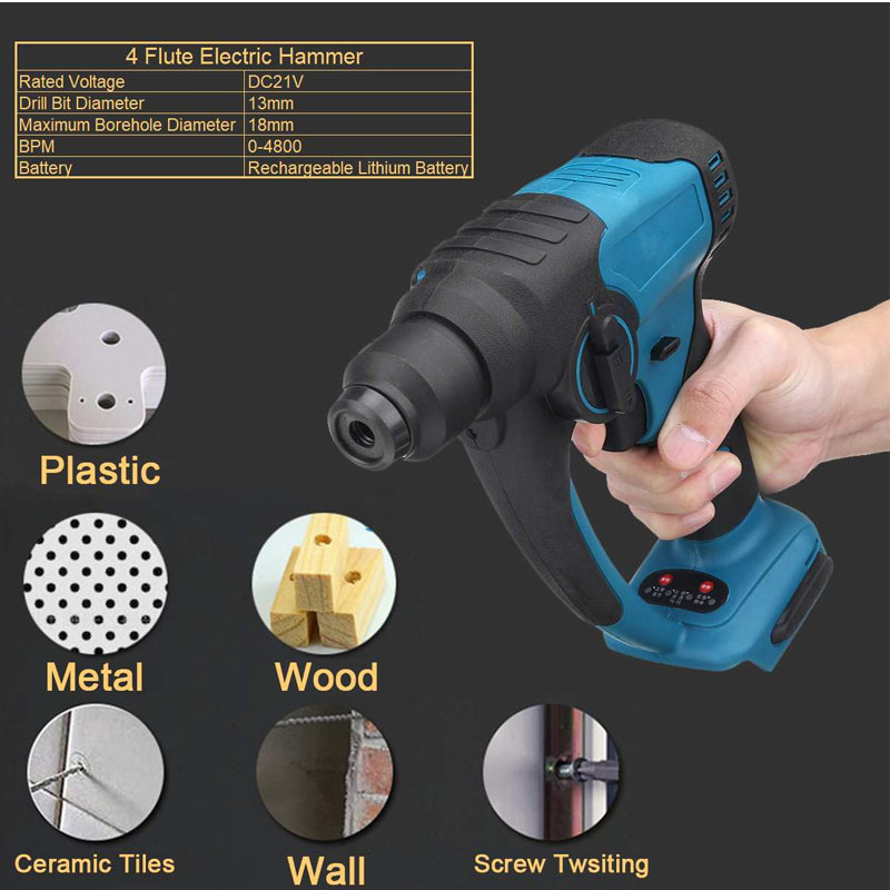 battery powered demolition hammer